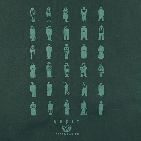 Vintage World Conservation Sweatshirt Mens XL Green Made in USA Heavyweight 90s - Picture 8 of 9